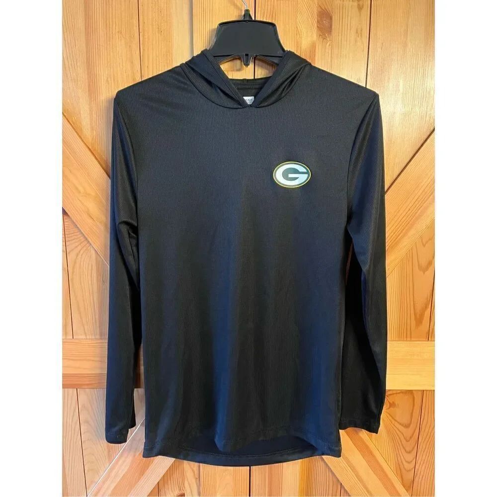 NFL Team Apparel Green Bay Packers athletic pull over hoodie size small (3128)